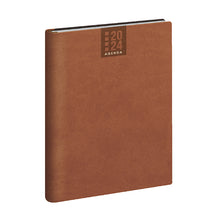 Carica l'immagine nel visualizzatore di Gallery, agenda con logo 2024 in poliuretano marrone 041688780 VAR05