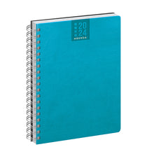 Carica l'immagine nel visualizzatore di Gallery, agenda da personalizzare 2024 in poliuretano azzurra 041689375 VAR05