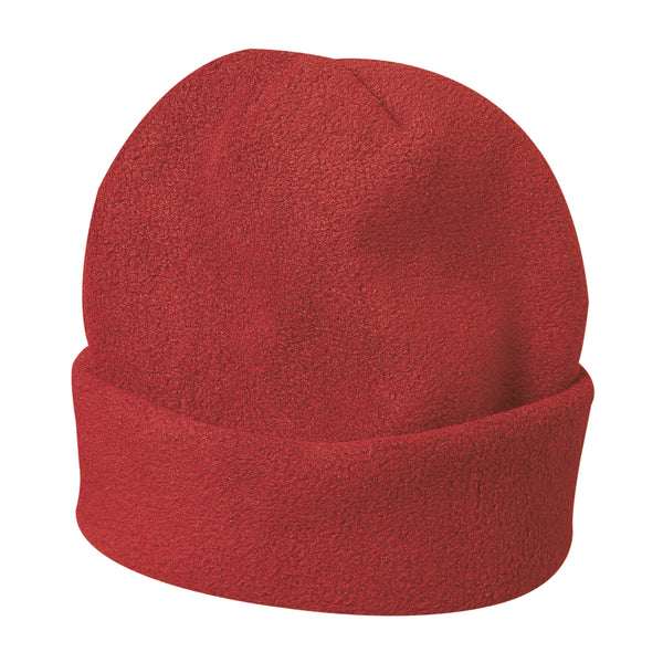 cuffie e berretti promozionali in pile colore rosso_rosso 1172657 VAR04
