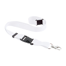 Carica l&#39;immagine nel visualizzatore di Gallery, portabadge da personalizzare in poliestere colore bianco_bianco 1176749 VAR02
