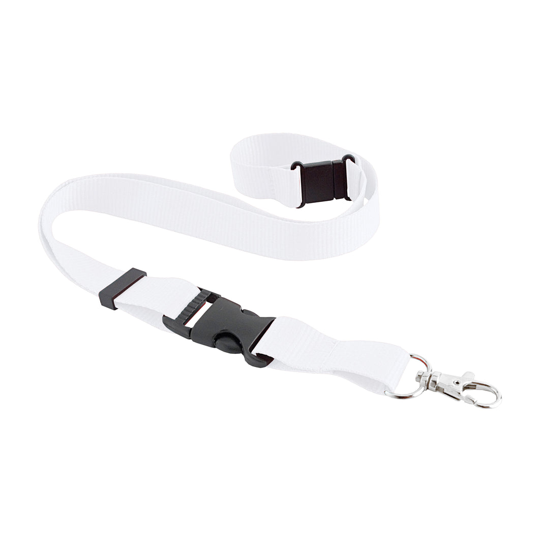 portabadge da personalizzare in poliestere colore bianco_bianco 1176749 VAR02