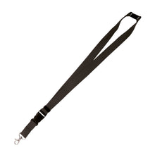 Carica l&#39;immagine nel visualizzatore di Gallery, portabadge e lanyard personalizzati in poliestere colore nero_nero 1176749 DET01

