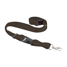 Carica l&#39;immagine nel visualizzatore di Gallery, portabadge e lanyard personalizzati in poliestere colore nero_nero 1176749 VAR01
