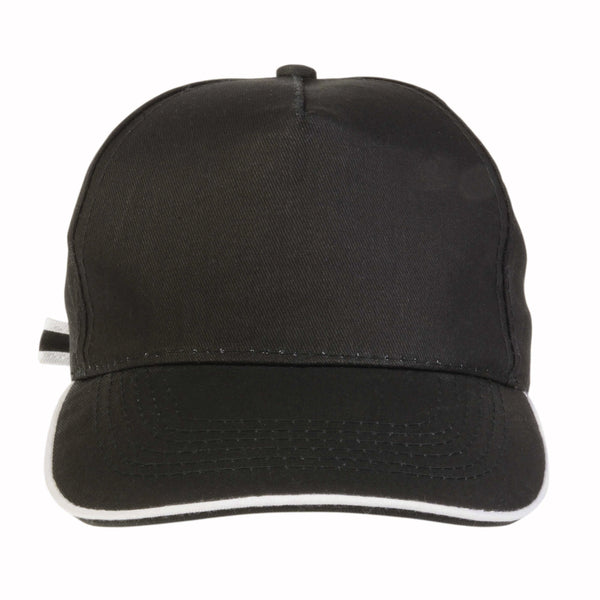 Carica l'immagine nel visualizzatore di Gallery, cappellini personalizzati in cotone colore nero_nero 1178023 DET02
