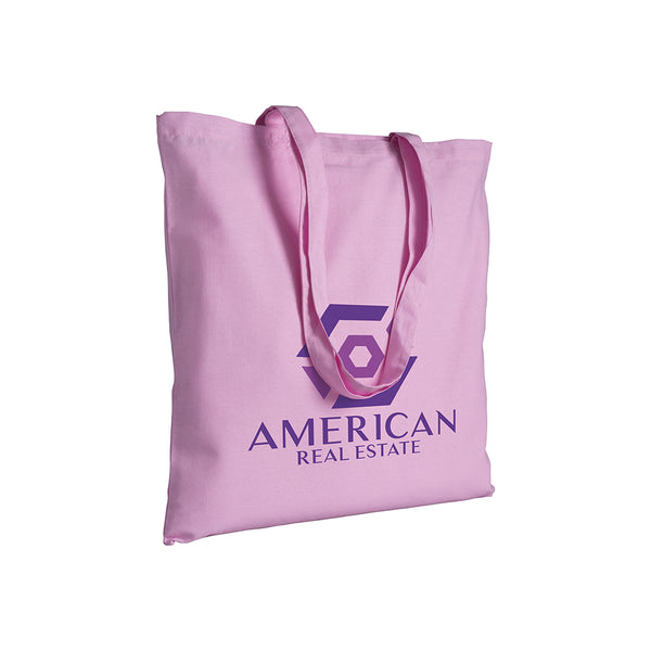 Carica l&#39;immagine nel visualizzatore di Gallery, shopper stampate con logo in cotone colore rosa_rosa 1178841 DET03
