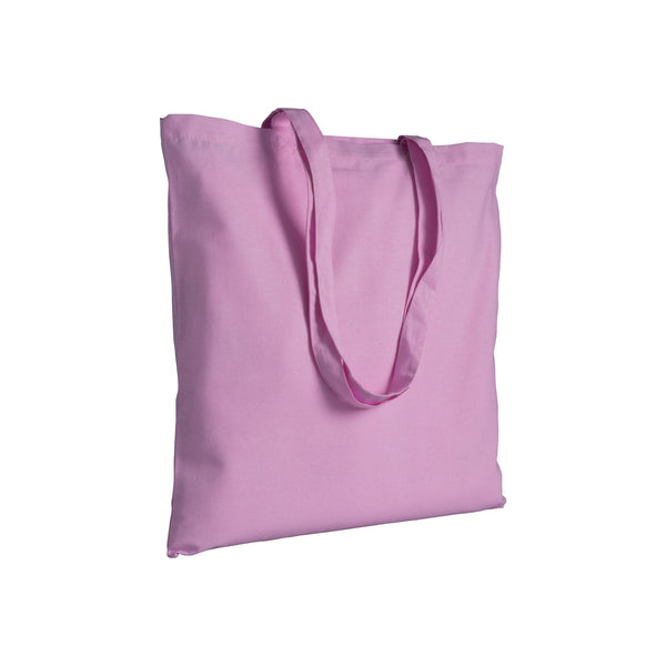 shopper stampate con logo in cotone colore rosa_rosa 1178841 VAR07