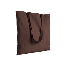 Carica l&#39;immagine nel visualizzatore di Gallery, borse shopper stampate con logo in cotone colore marrone_marrone 1178841 VAR12
