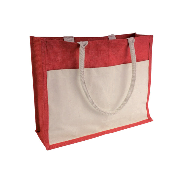 borse shopper promozionali in juta colore rosso_rosso 1180867 VAR02