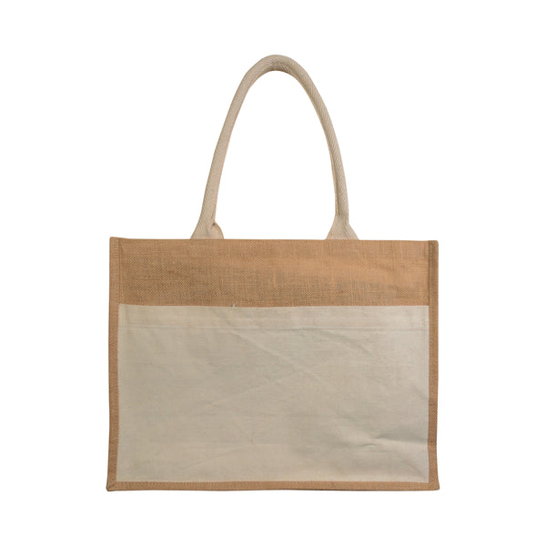 Carica l&#39;immagine nel visualizzatore di Gallery, shopper personalizzate in juta colore naturale_naturale 1180867 DET02
