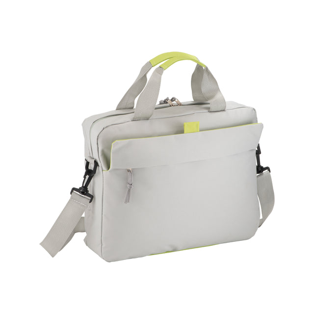 borse porta PC e documenti personalizzate in poliestere colore grigio-verde_grigio 1180888 VAR01