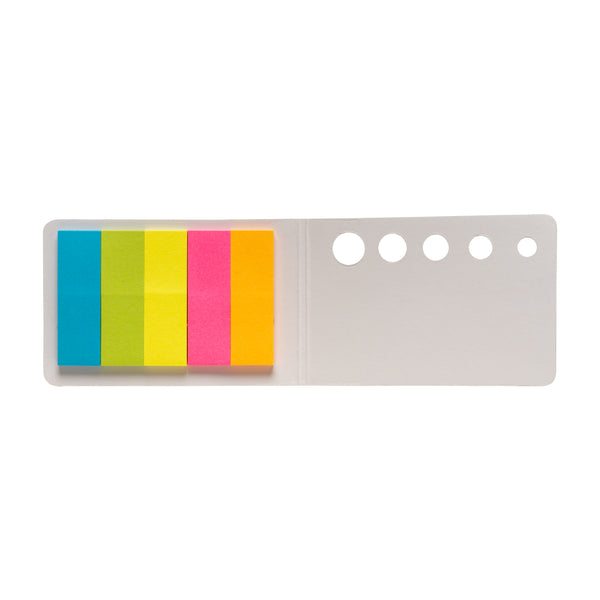post-it memo ed evidenziatori stampati con logo in cartone colore argento_argento 1181168 VAR05