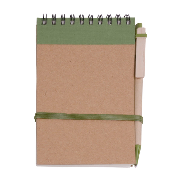 taccuini e block notes promozionali in carta colore verde_verde 1181174 VAR04