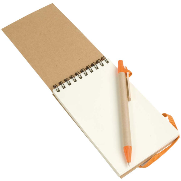 Carica l&#39;immagine nel visualizzatore di Gallery, quaderni e block notes promozionali in carta colore arancione_arancione 1181174 DET02
