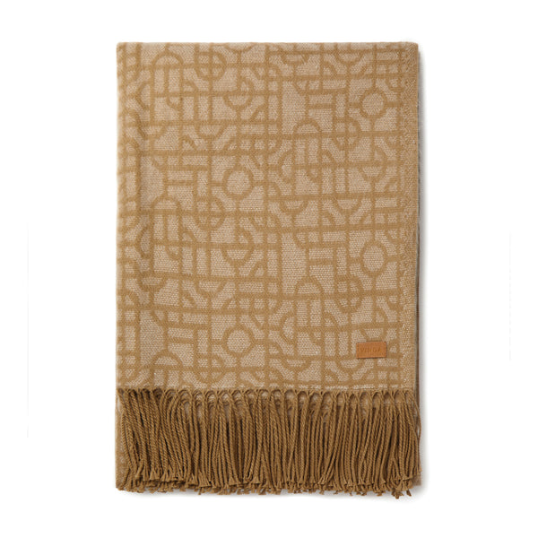 Carica l&#39;immagine nel visualizzatore di Gallery, plaid e coperte pubblicitari in acrilico colore marrone_marrone 12292738 DET08
