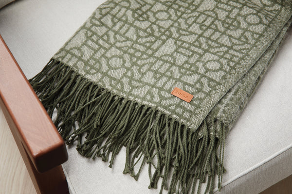 Carica l&#39;immagine nel visualizzatore di Gallery, plaid e coperte promozionali in acrilico colore verde_verde 12292738 DET08
