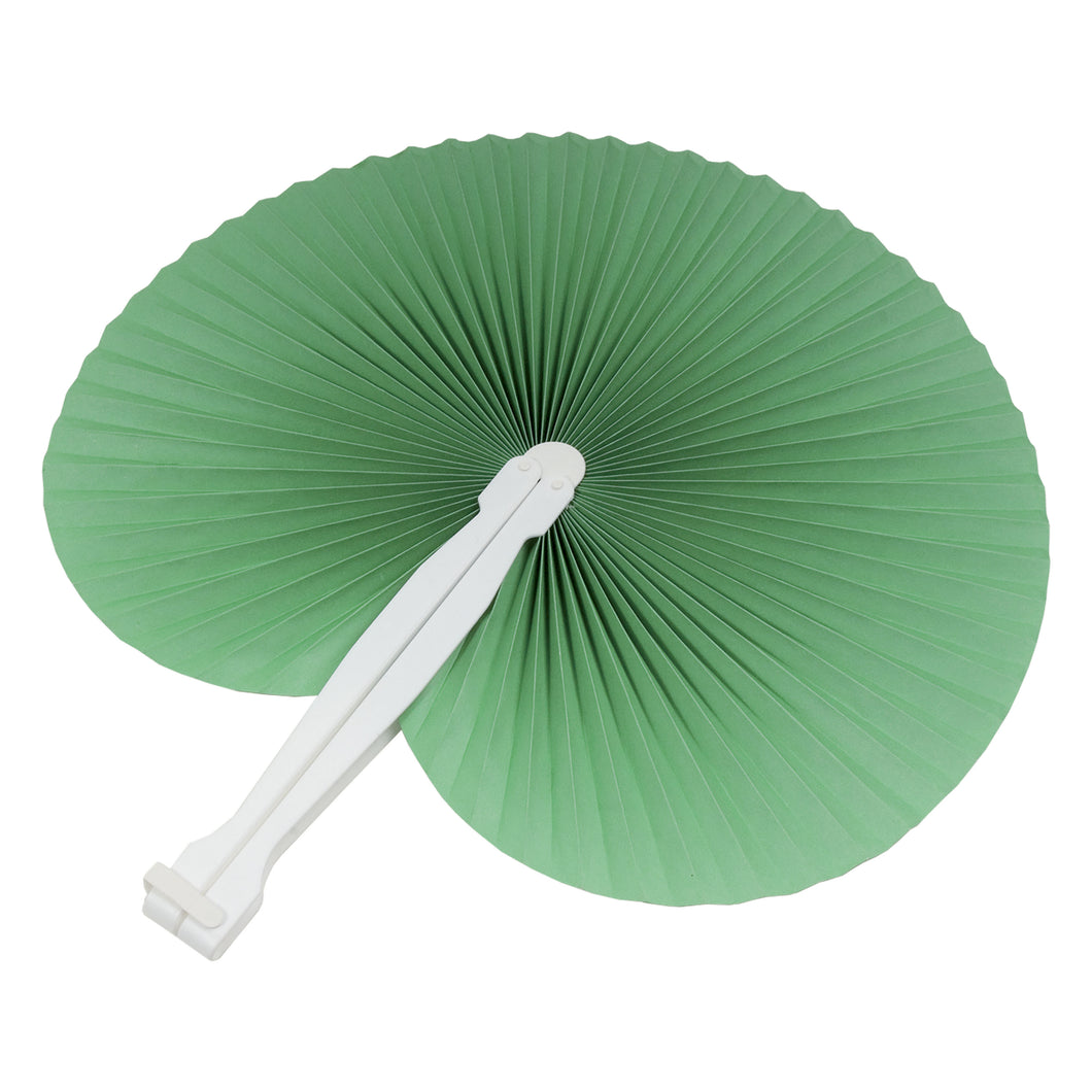 ventagli promozionali in plastica colore verde_verde 1182149 VAR07