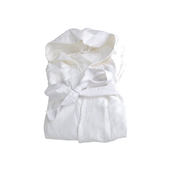 Carica l&#39;immagine nel visualizzatore di Gallery, accappatoi da personalizzare in poliestere colore bianco_bianco 1182154 DET02

