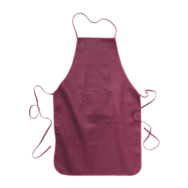grembiuli e cappelli chef stampati con logo in cotone colore bordeaux_bordeaux 1183188 VAR05