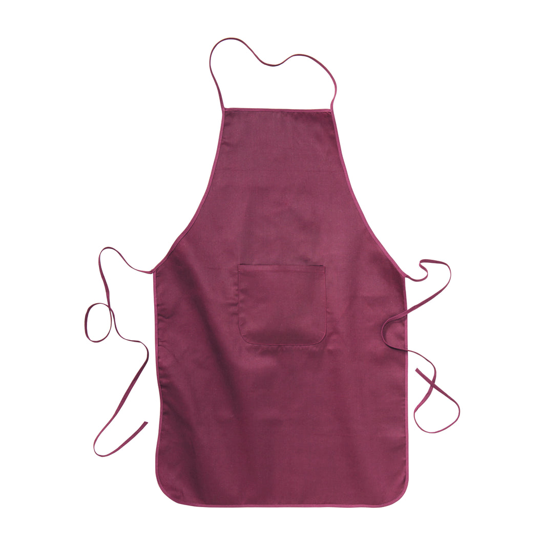 grembiuli e cappelli chef stampati con logo in cotone colore bordeaux_bordeaux 1183188 VAR05