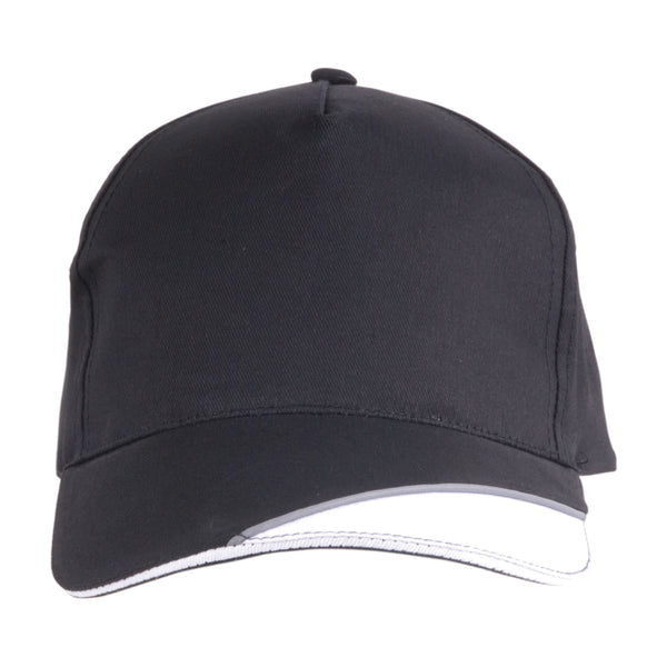 Carica l&#39;immagine nel visualizzatore di Gallery, cappellini personalizzati in cotone colore nero_nero 1184019 DET01
