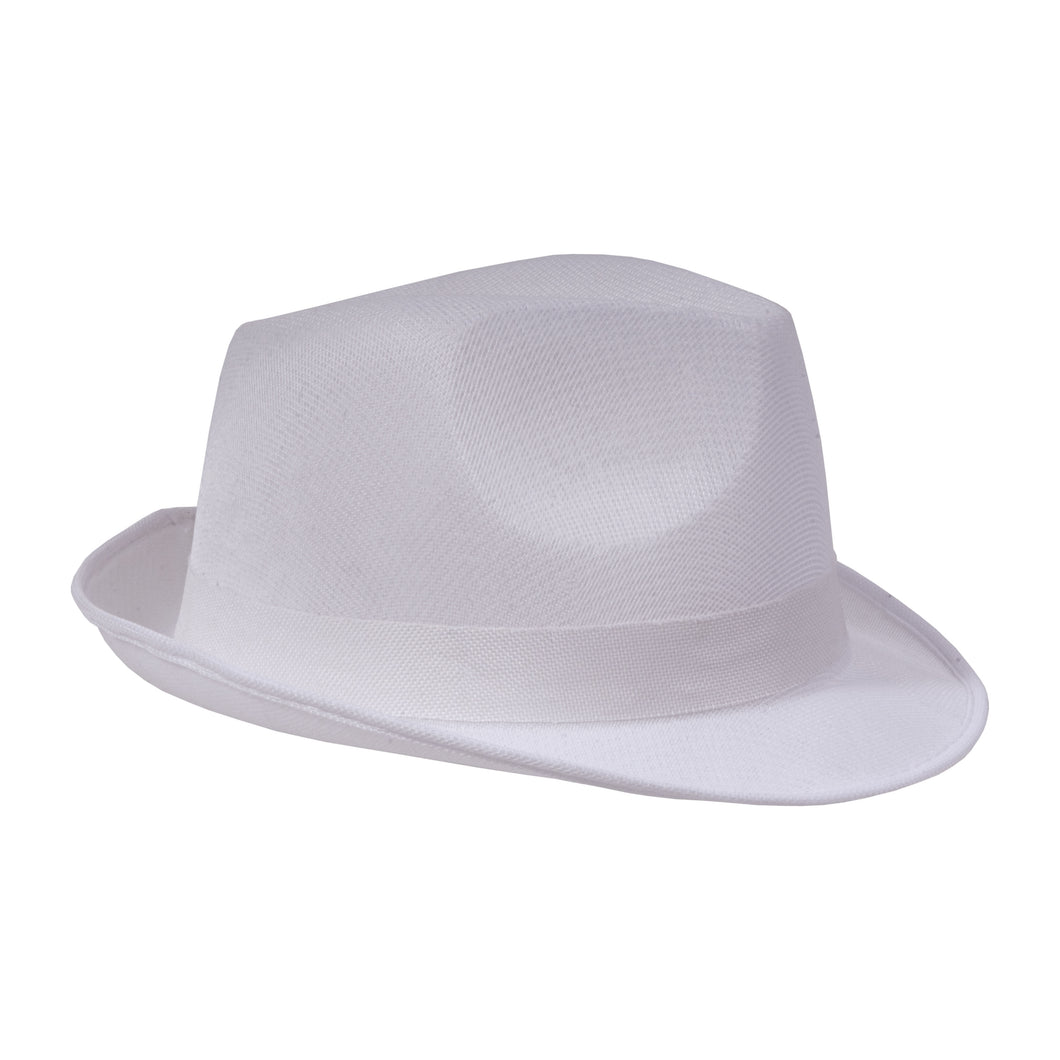 cappellini da personalizzare in poliestere colore bianco_bianco 1185024 VAR02
