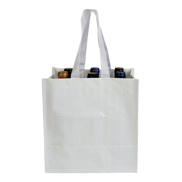 Carica l&#39;immagine nel visualizzatore di Gallery, borse porta bottiglia da personalizzare in pp colore bianco_bianco 1186828 DET01
