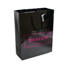 Carica l&#39;immagine nel visualizzatore di Gallery, borse personalizzate in carta colore nero_nero 1186843 DET01
