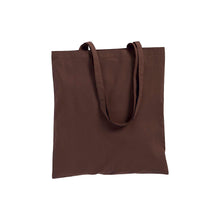 Carica l&#39;immagine nel visualizzatore di Gallery, borse shopper stampate con logo in cotone colore marrone_marrone 1186862 DET01
