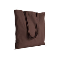 borse shopper stampate con logo in cotone colore marrone_marrone 1186862 VAR12