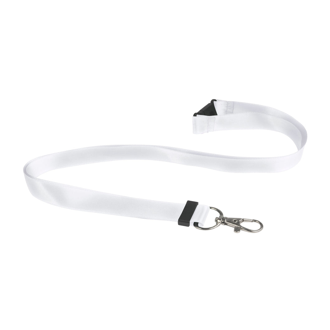 portabadge da personalizzare in poliestere colore bianco_bianco 1187148 VAR02