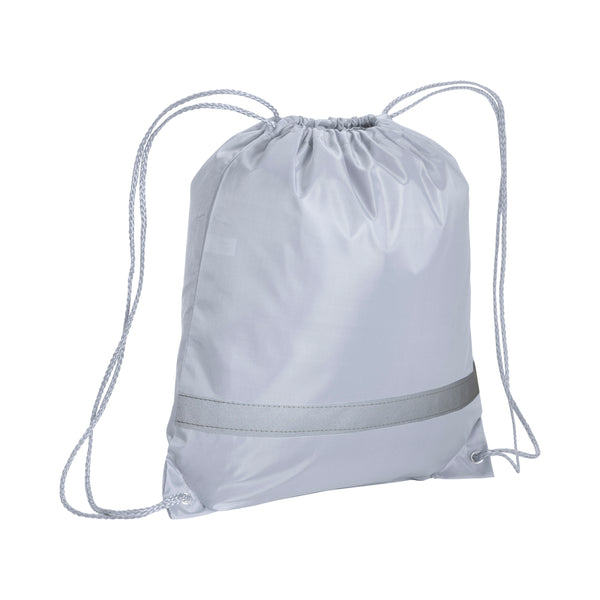 zainetti a sacco da personalizzare in poliestere colore bianco_bianco 1187836 VAR02