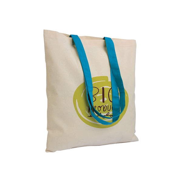 Carica l&#39;immagine nel visualizzatore di Gallery, borse stampate con logo in cotone colore celeste_azzurro 1187839 DET03
