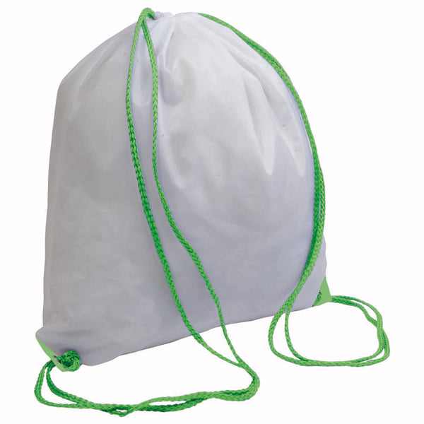 zainetti a sacco promozionali in poliestere colore verde-mela_verde 1187844 VAR06