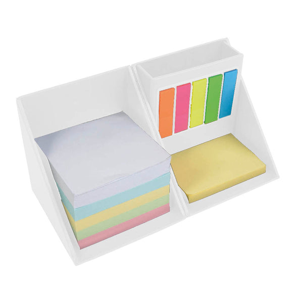blocchetti adesivi ed evidenziatori da personalizzare in cartone colore bianco_bianco 1188122 VAR03