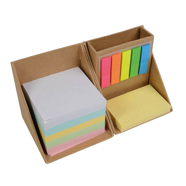 post-it memo ed evidenziatori personalizzati in cartone colore naturale_naturale 1188122 VAR01