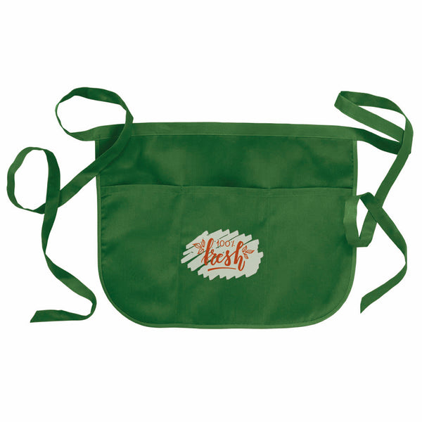 Carica l&#39;immagine nel visualizzatore di Gallery, grembiuli e cappelli chef promozionali in cotone colore verde_verde 1188146 DET01
