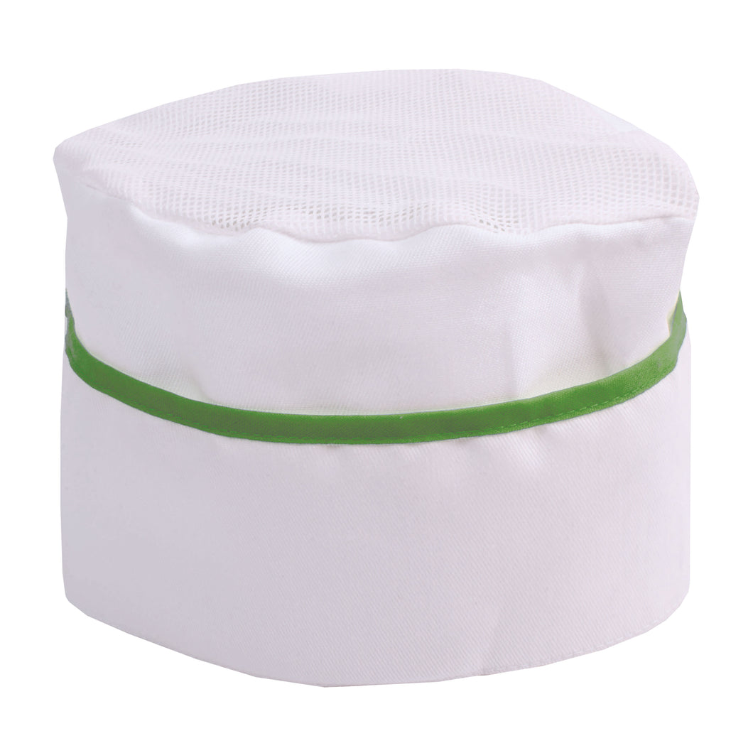 grembiuli e cappelli chef promozionali in cotone colore verde_verde 1188160 VAR04