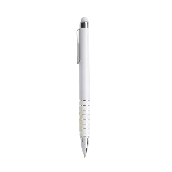 Carica l&#39;immagine nel visualizzatore di Gallery, penne touchscreen da personalizzare in plastica colore bianco_bianco 1188535 DET01
