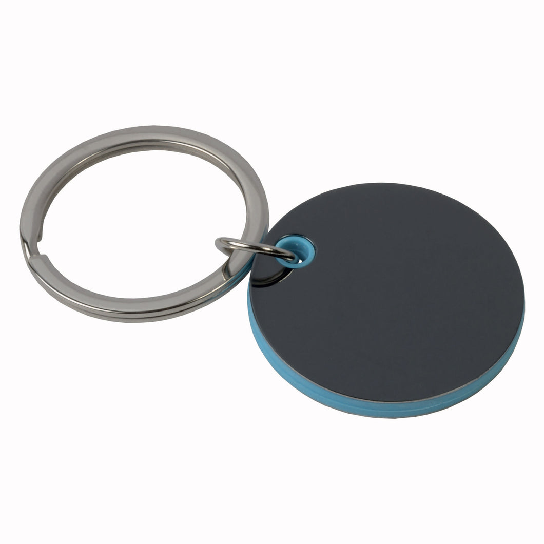 portachiavi pubblicitari in metallo colore celeste_azzurro 1188628 VAR02