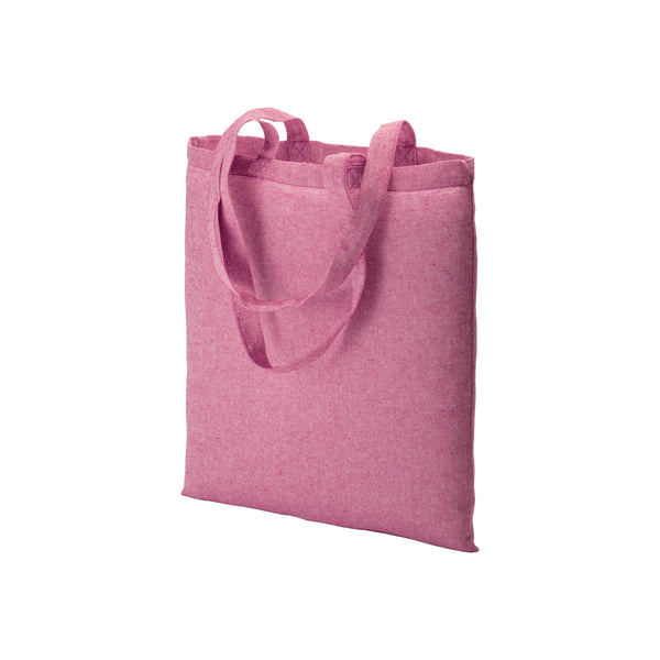 shopper stampate con logo in cotone colore rosa_rosa 1188822 VAR05
