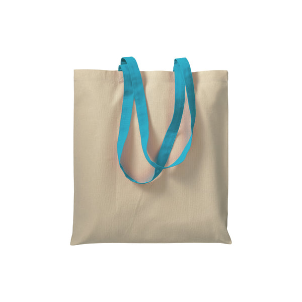 Carica l&#39;immagine nel visualizzatore di Gallery, borse shopper stampate con logo in cotone colore celeste_azzurro 1188823 DET03

