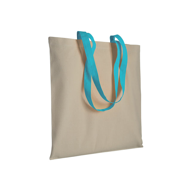 borse shopper stampate con logo in cotone colore celeste_azzurro 1188823 VAR03