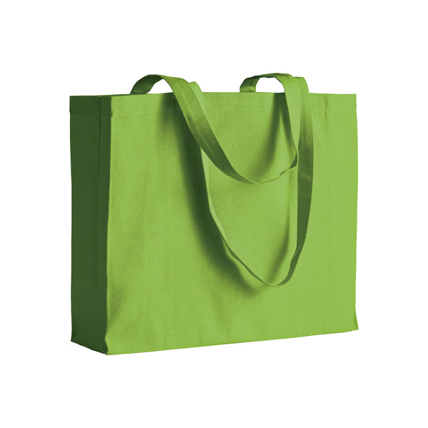 borse shopper personalizzate in cotone colore verde-mela_verde 1188829 VAR08