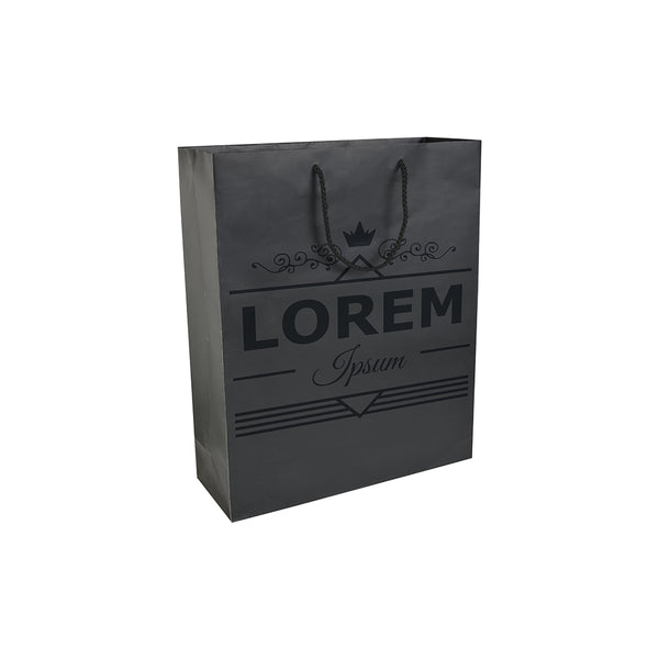 Carica l&#39;immagine nel visualizzatore di Gallery, shopper personalizzate in carta colore nero_nero 1188863 DET01
