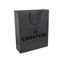 Carica l&#39;immagine nel visualizzatore di Gallery, shopper personalizzate in carta colore nero_nero 1188865 DET01
