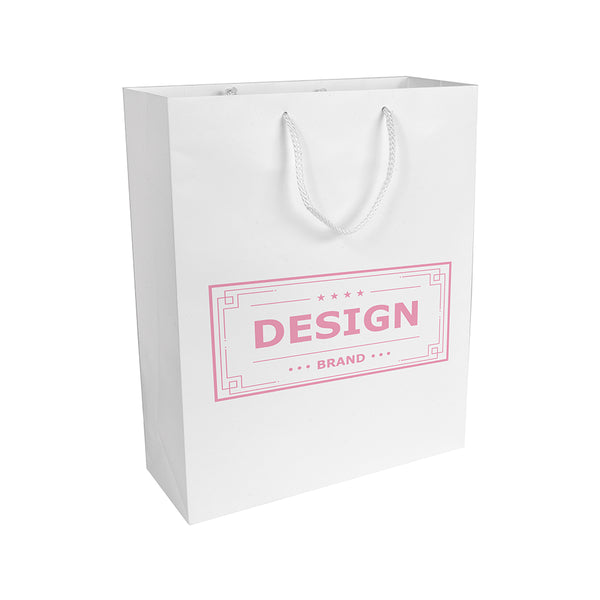 Carica l&#39;immagine nel visualizzatore di Gallery, borse shopper da personalizzare in carta colore bianco_bianco 1188866 DET01

