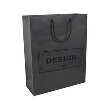 Carica l&#39;immagine nel visualizzatore di Gallery, shopper personalizzate in carta colore nero_nero 1188866 DET01
