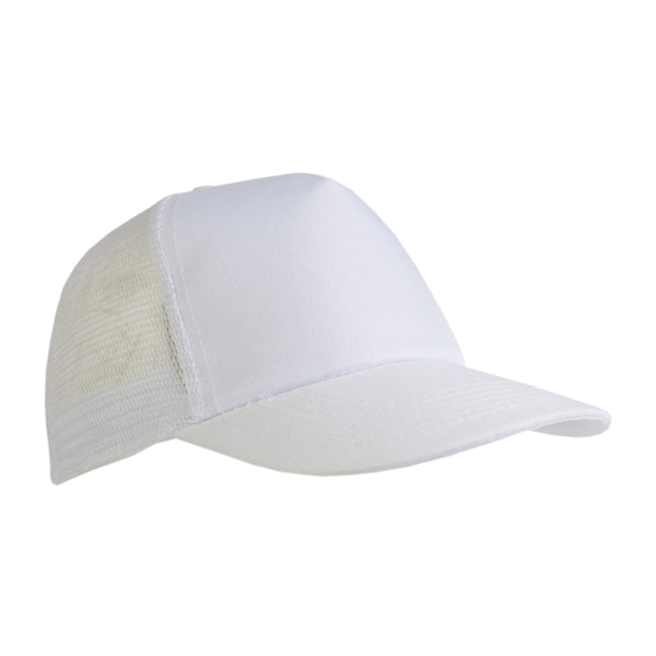 cappellini da personalizzare in poliestere colore bianco_bianco 1189018 VAR02