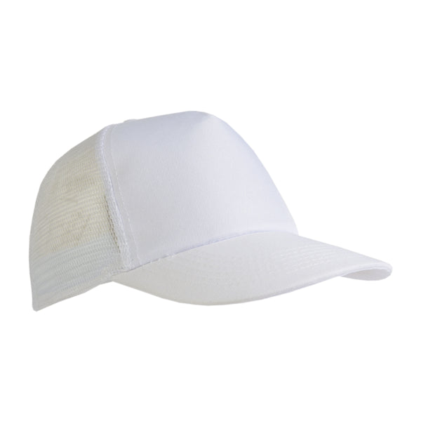 cappellini da personalizzare in poliestere colore bianco_bianco 1189018 VAR02