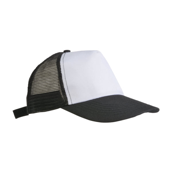 cappellini personalizzati in poliestere colore nero_nero 1189018 VAR01